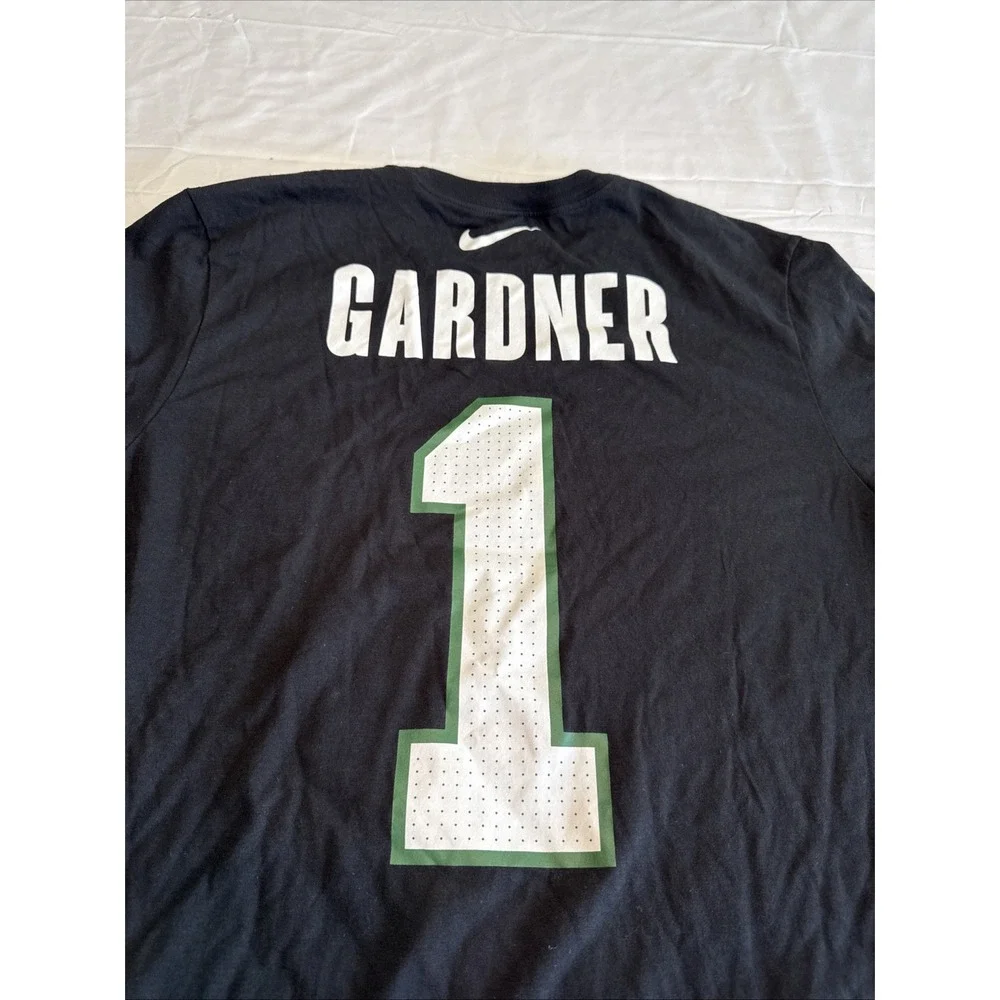 New York Jets Sauce Gardner #1 T-Shirt Nike Men's Sz M Black